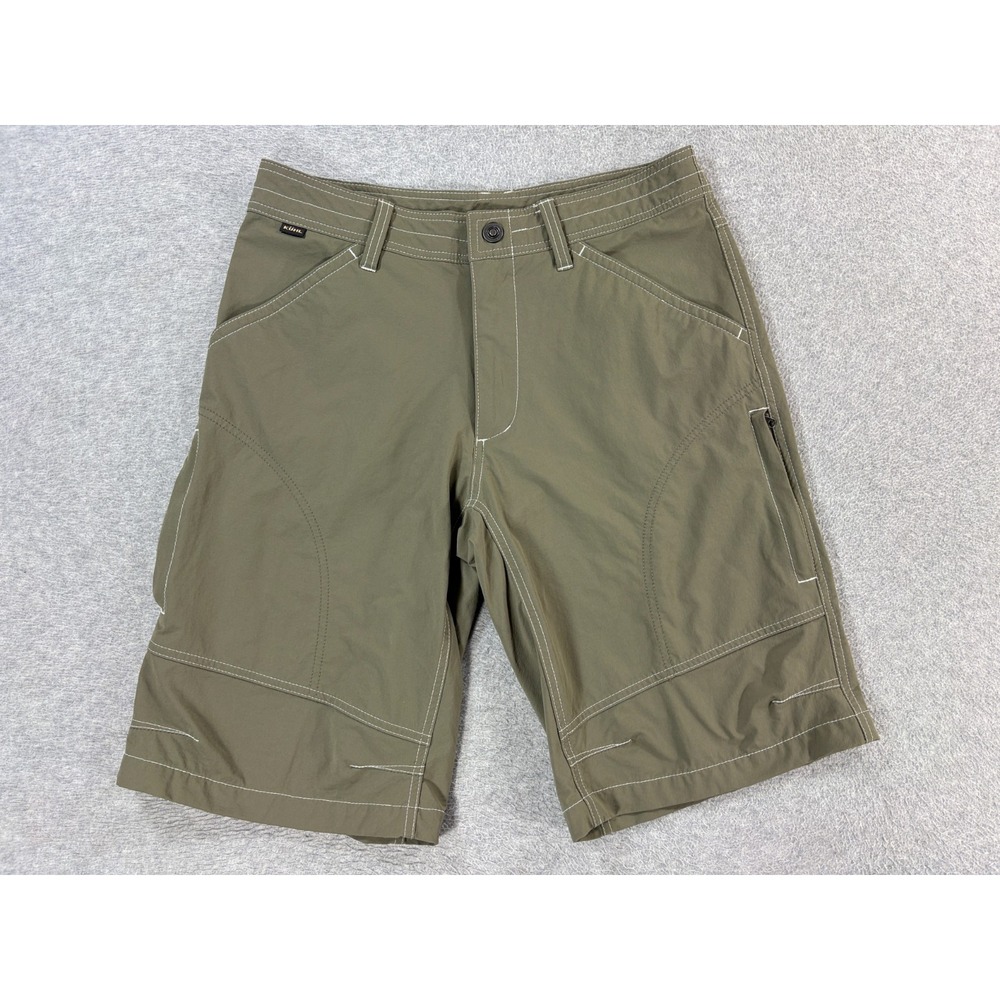 Kuhl USA Hiking Travel Shorts (Men's 32) Green - 11"